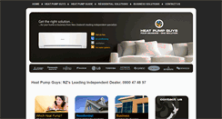 Desktop Screenshot of heatpumpguys.co.nz